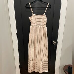 Striped Spaghetti Maxi Dress